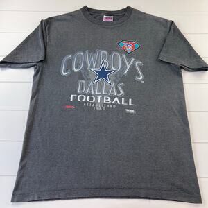 Dallas Cowboys Vintage men’s T-shirt Pinstripe Trench Ultra USA Made Size XL '94
